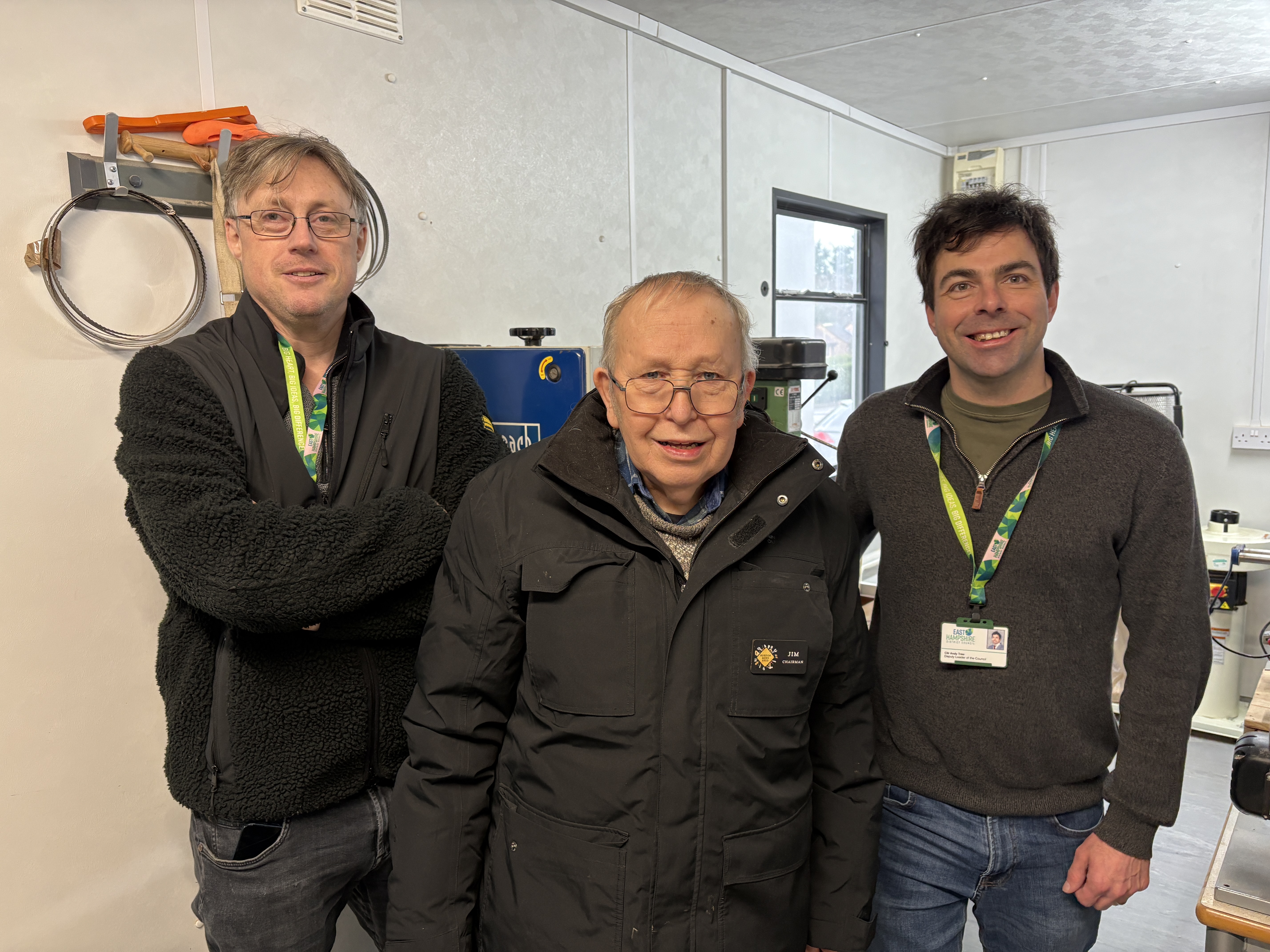 Steve Briddon Rms Visit by EHDC – Bordon Men's Shed